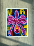 Orchid chaos - Floral Art Print Print