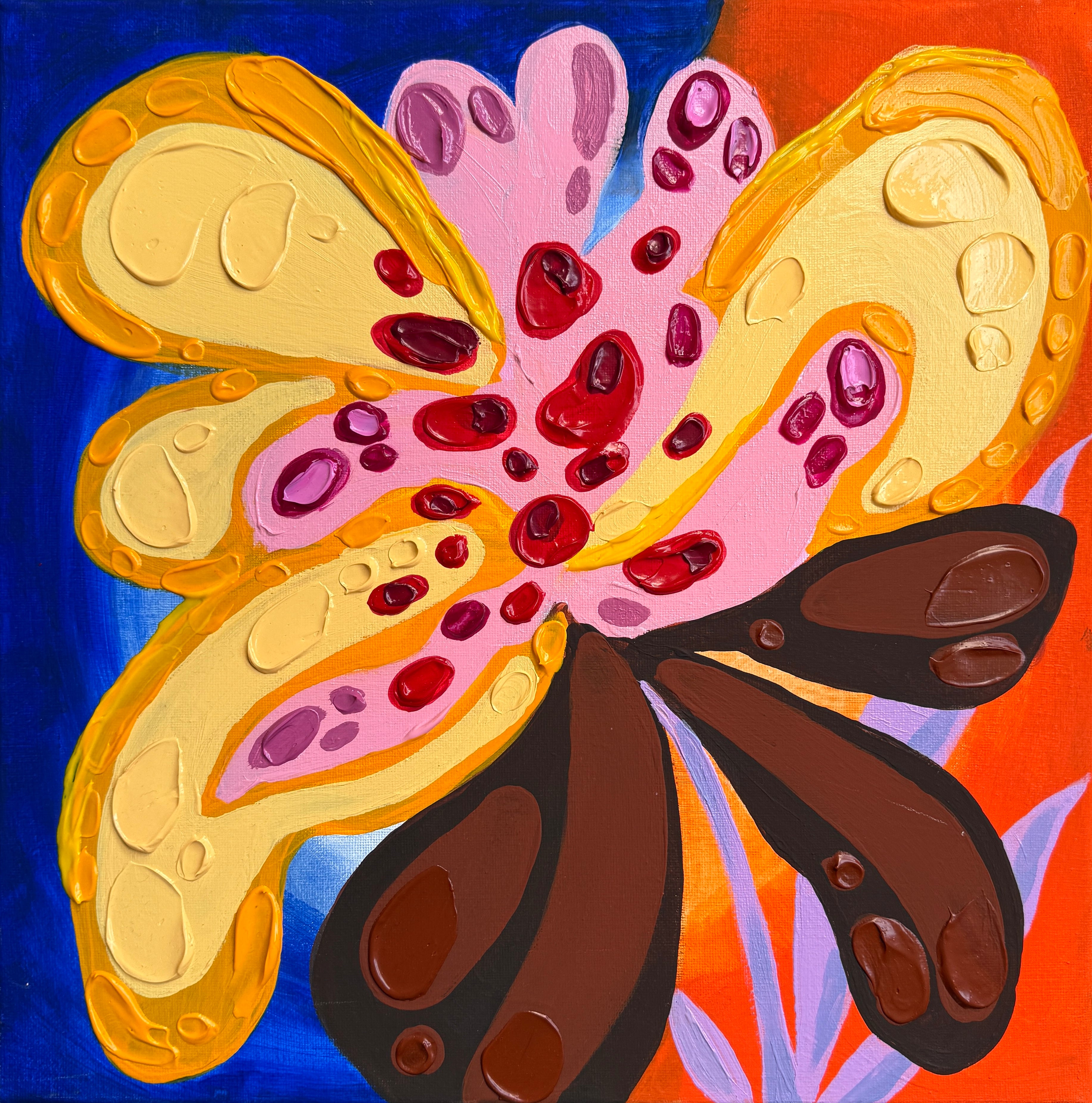 Delicate is a Lie - Original Floral Painting