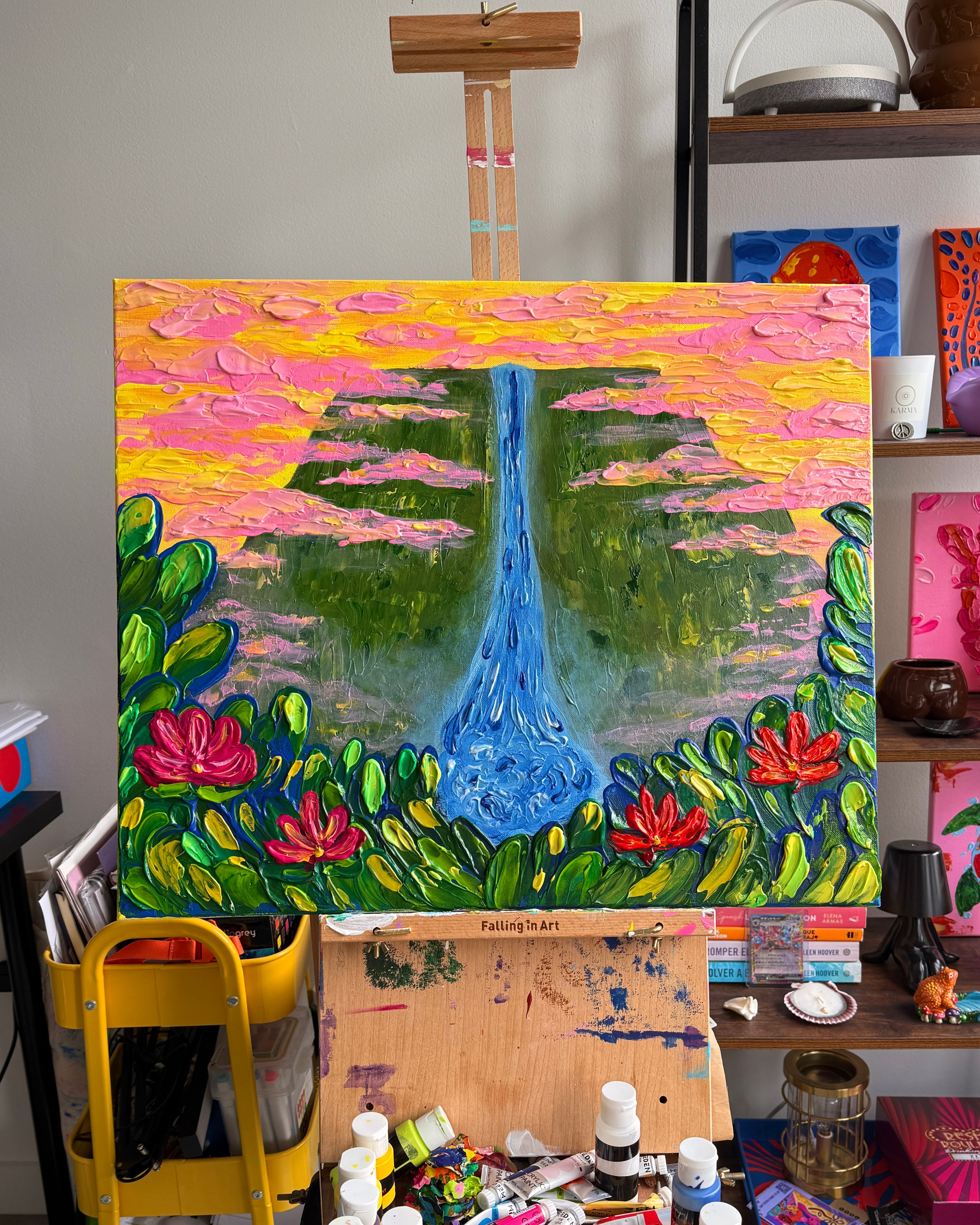 From The Falls - Original Acrylic Painting