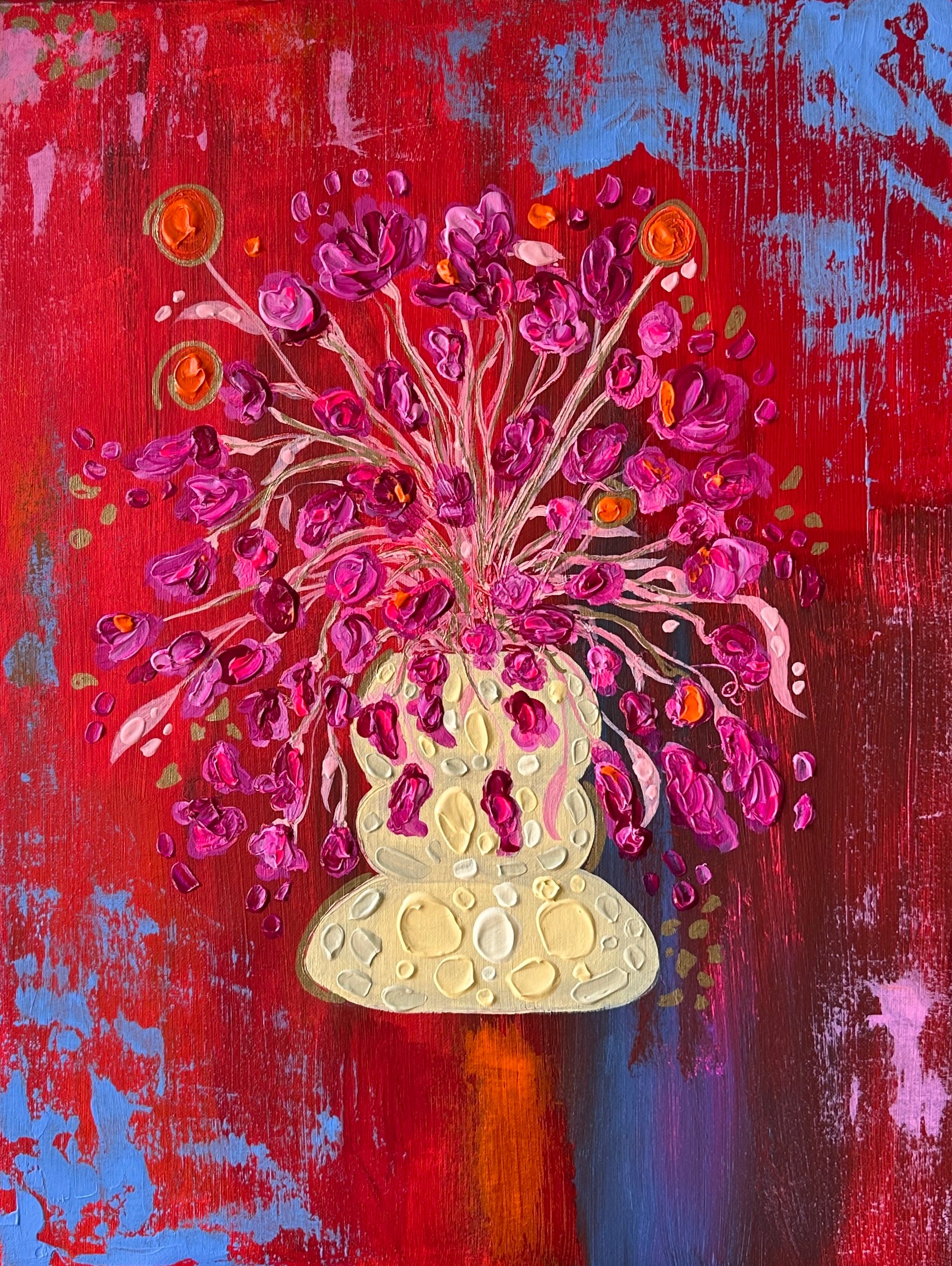 Firebloom Reminiscence - Original Floral Painting