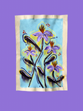 Raw Canvas - Original Floral Painting