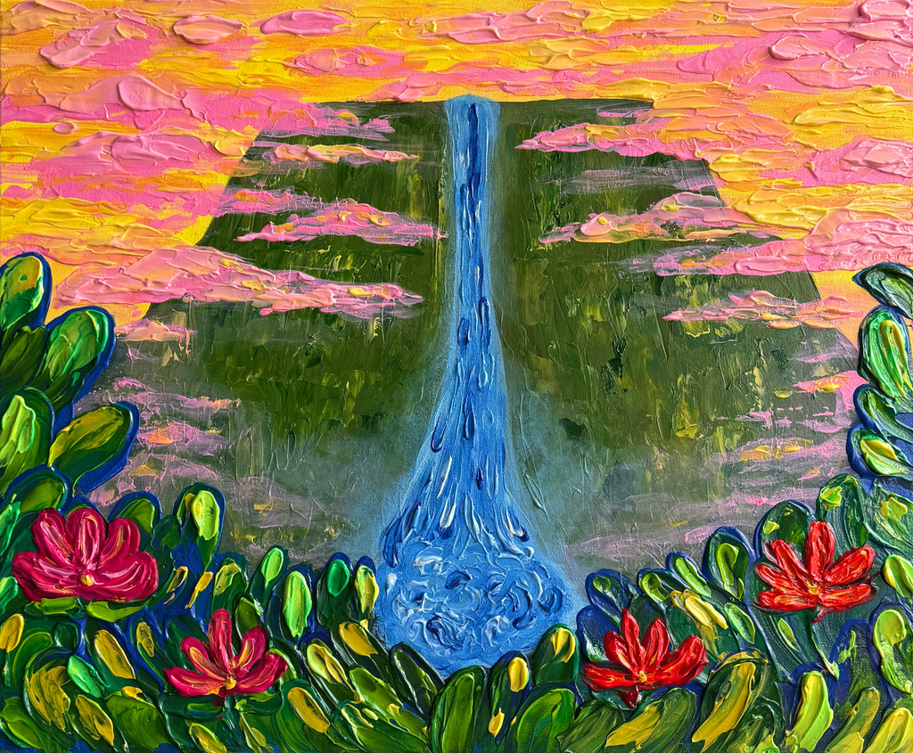 From The Falls - Original Acrylic Painting