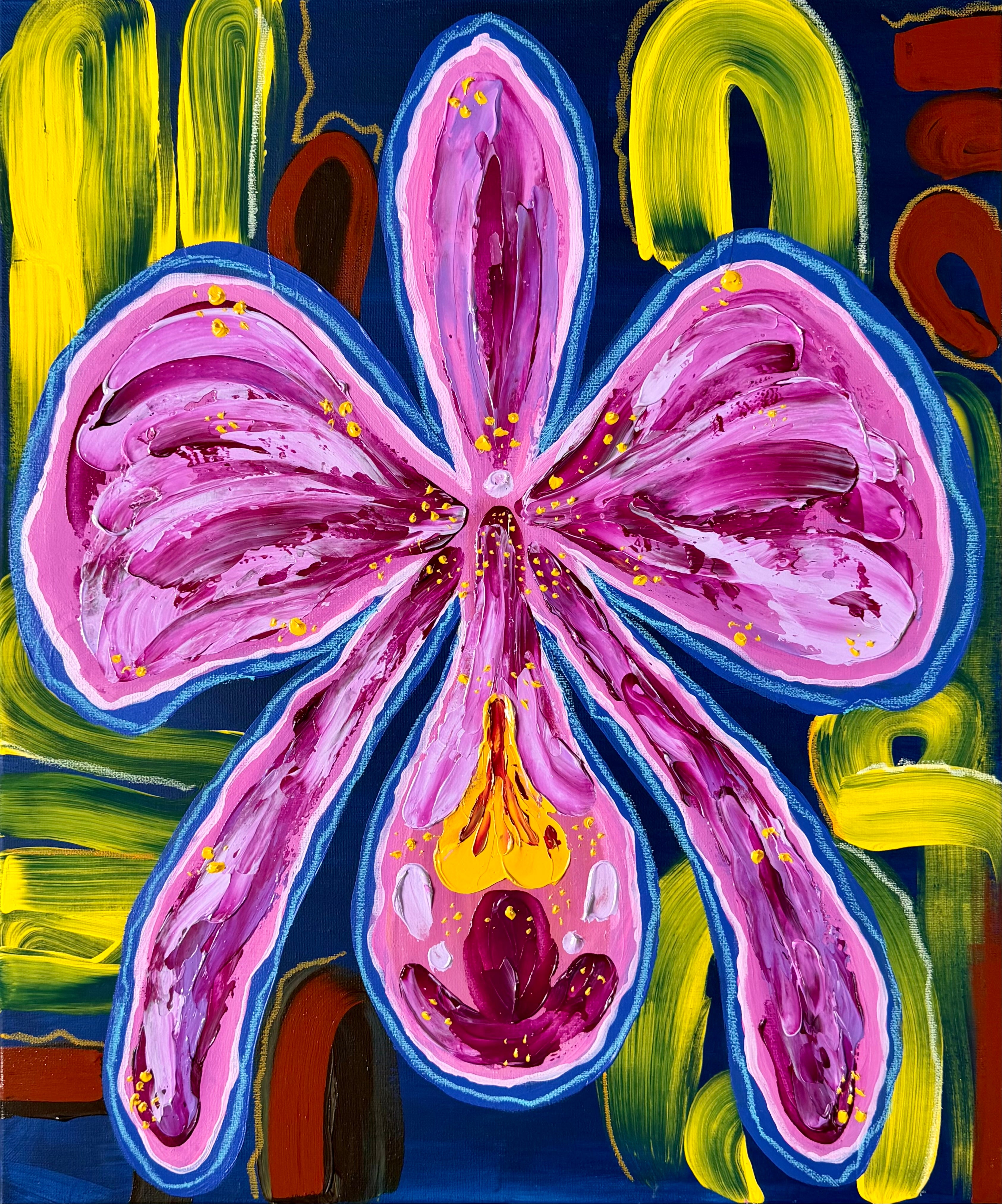 Orchid Chaos - Original Floral Painting