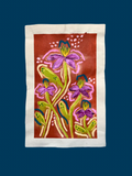 Raw Canvas - Original Floral Painting