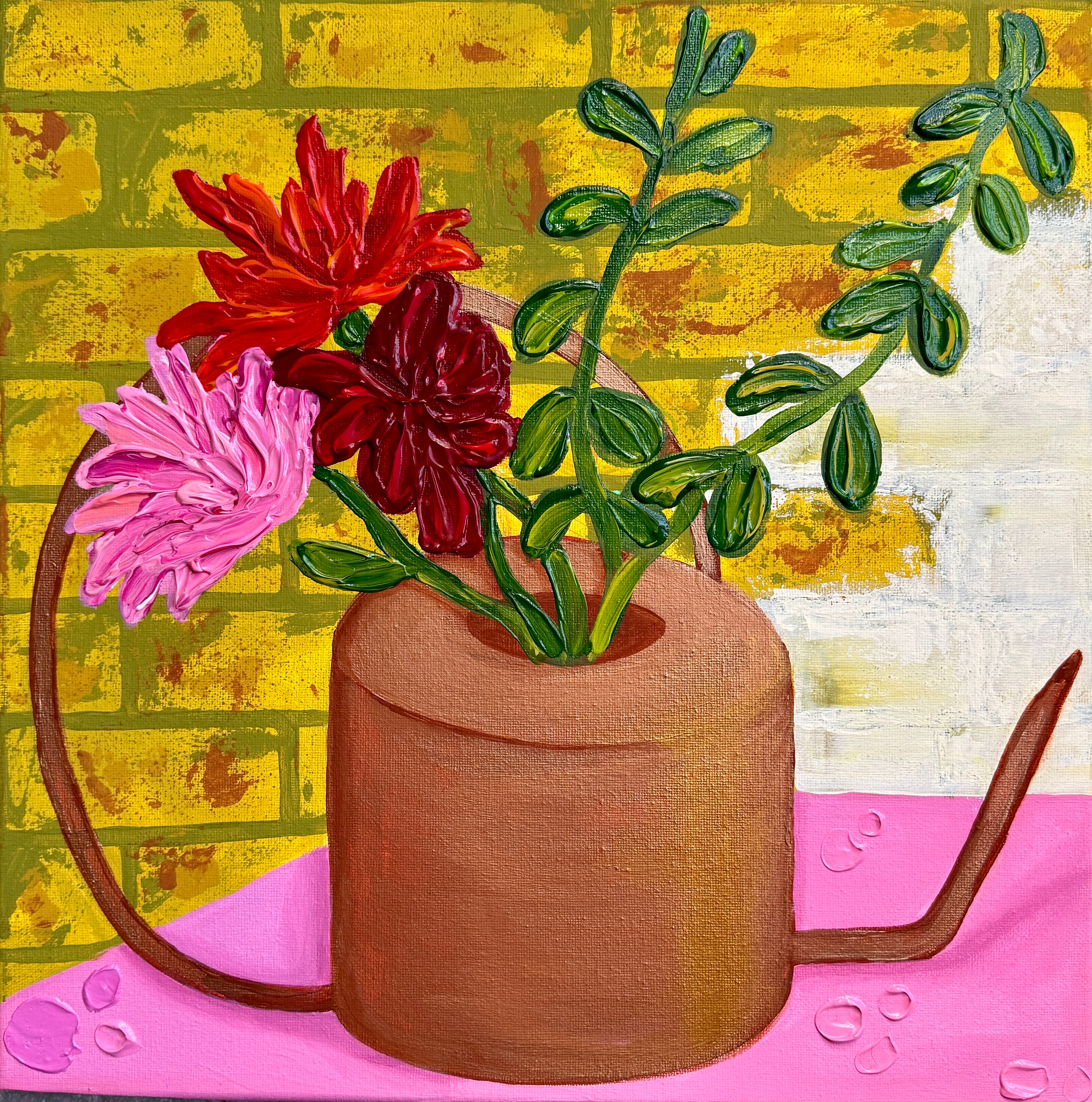 Water Me With Intention - Floral Art Print