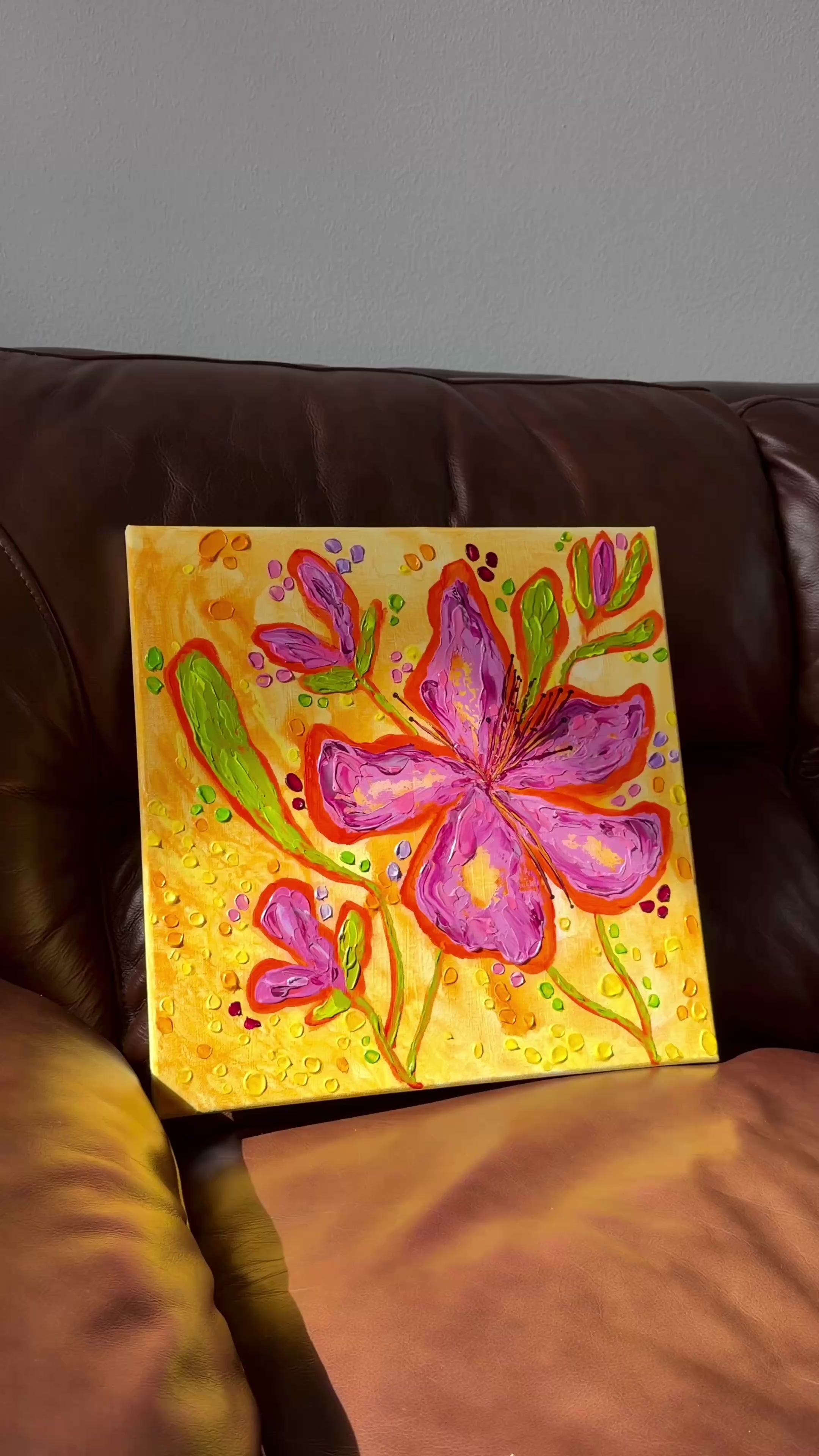 Sun Drunk Blooms - Original Floral Painting